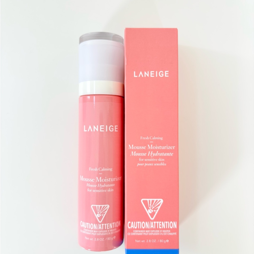 LANEIGE Fresh Calming Mousse Moisturizer – 2.8 oz (For Sensitive Skin, New)